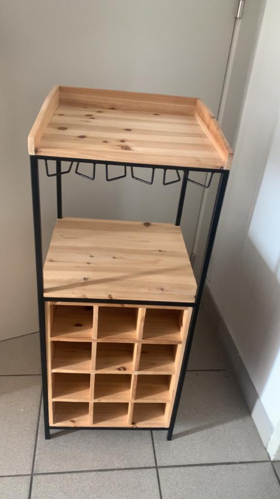 Wijnkastje, Huis en Inrichting, Woonaccessoires | Wijnrekken, Ophalen, Zo goed als nieuw