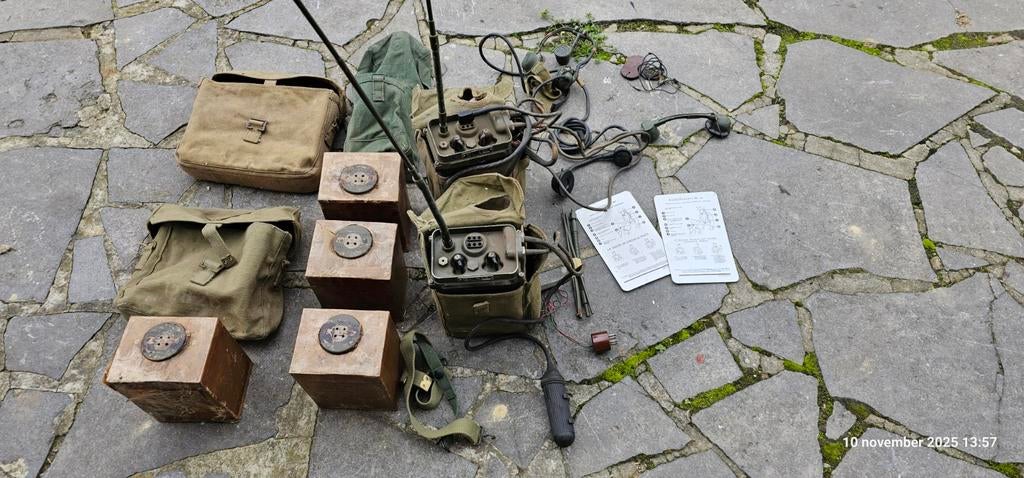 Vieilles batteries de l'armée belge (ABL) + Radios de campag, Enlèvement