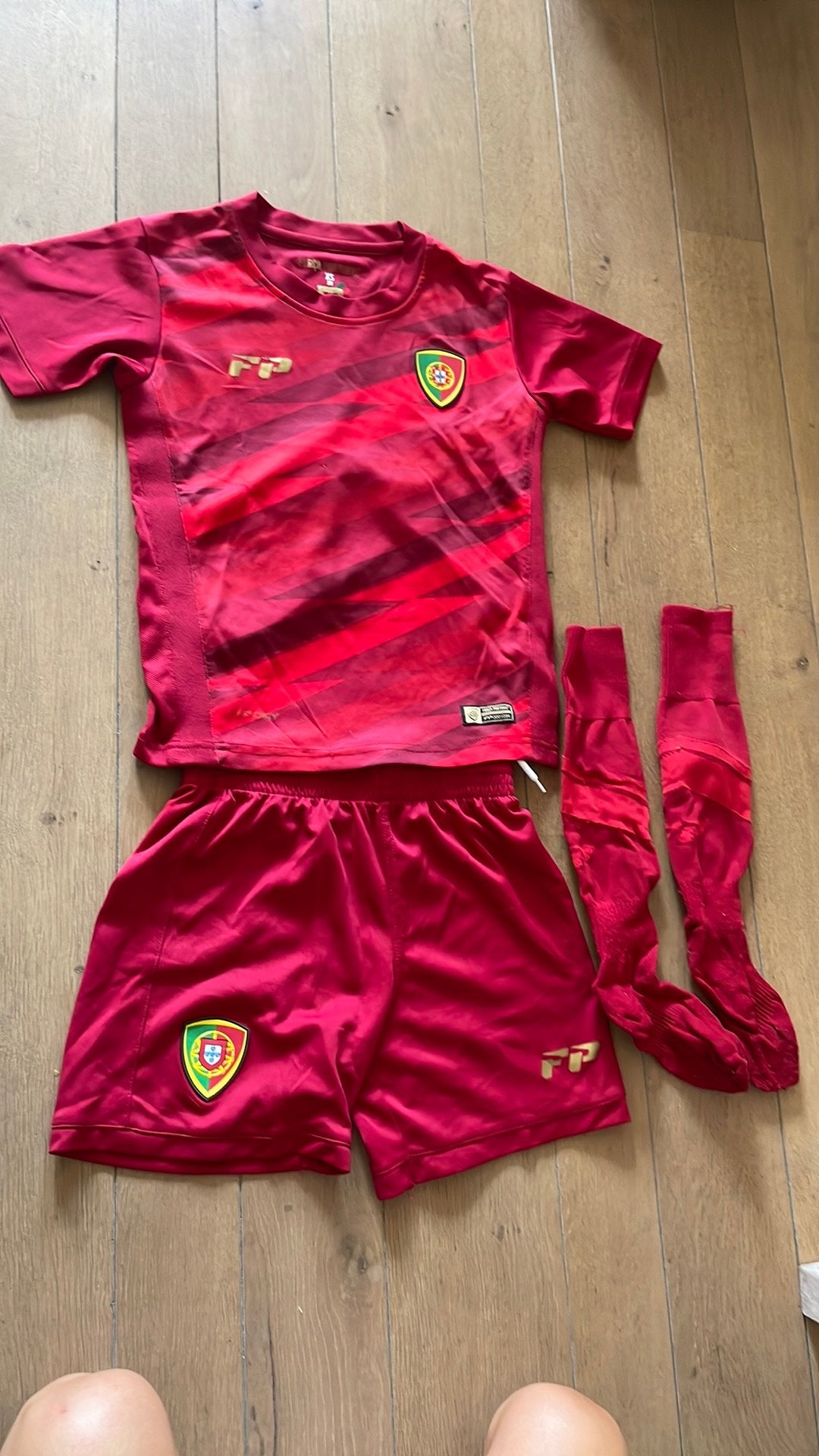 Voetbalpakje Portugal 8-10 jaar, Sports & Fitness, Football, Enlèvement ou Envoi, Comme neuf, Pantalon