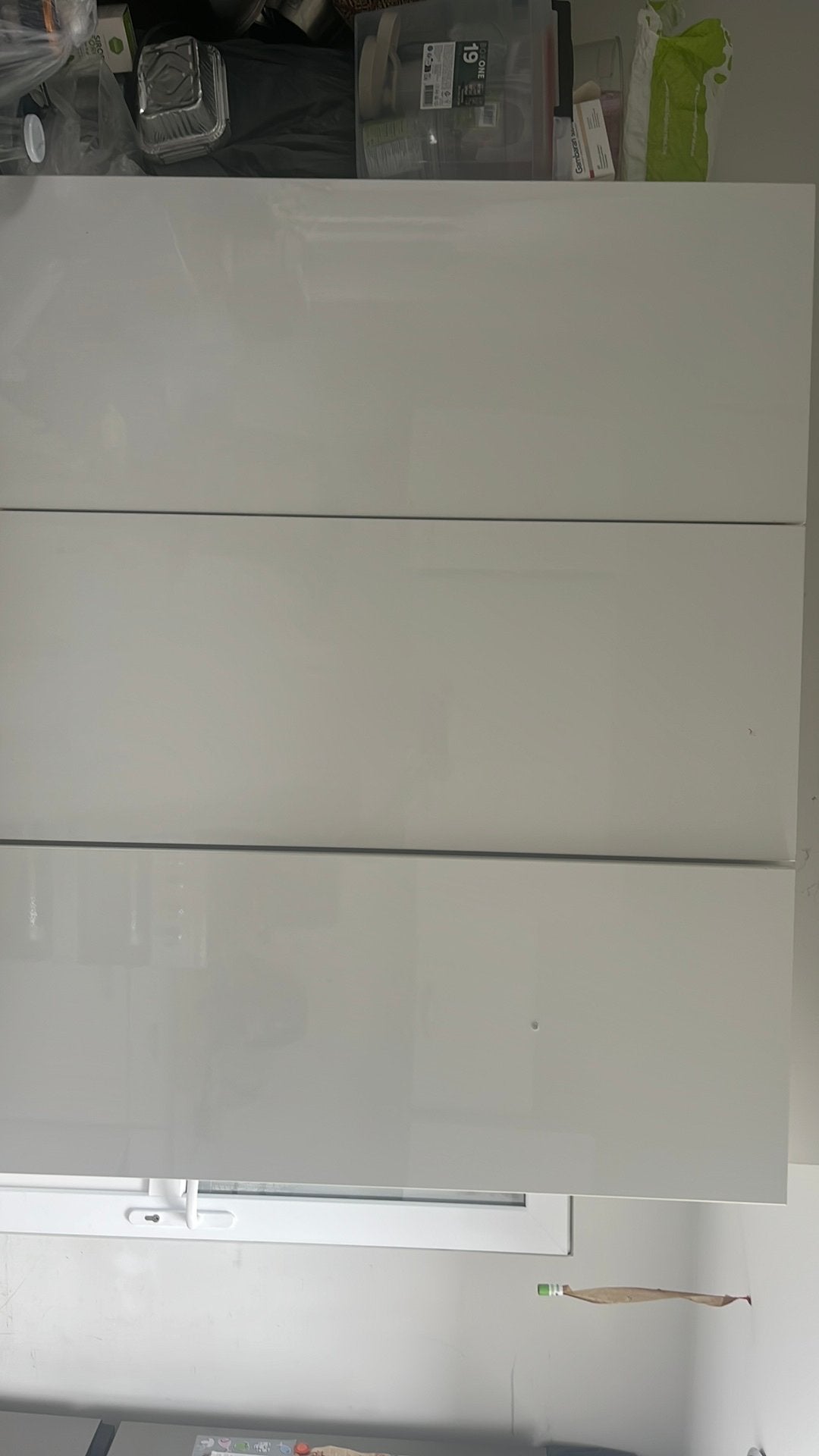 Om een keukenkastje te geven, Huis en Inrichting, Ophalen, Zo goed als nieuw, Wit