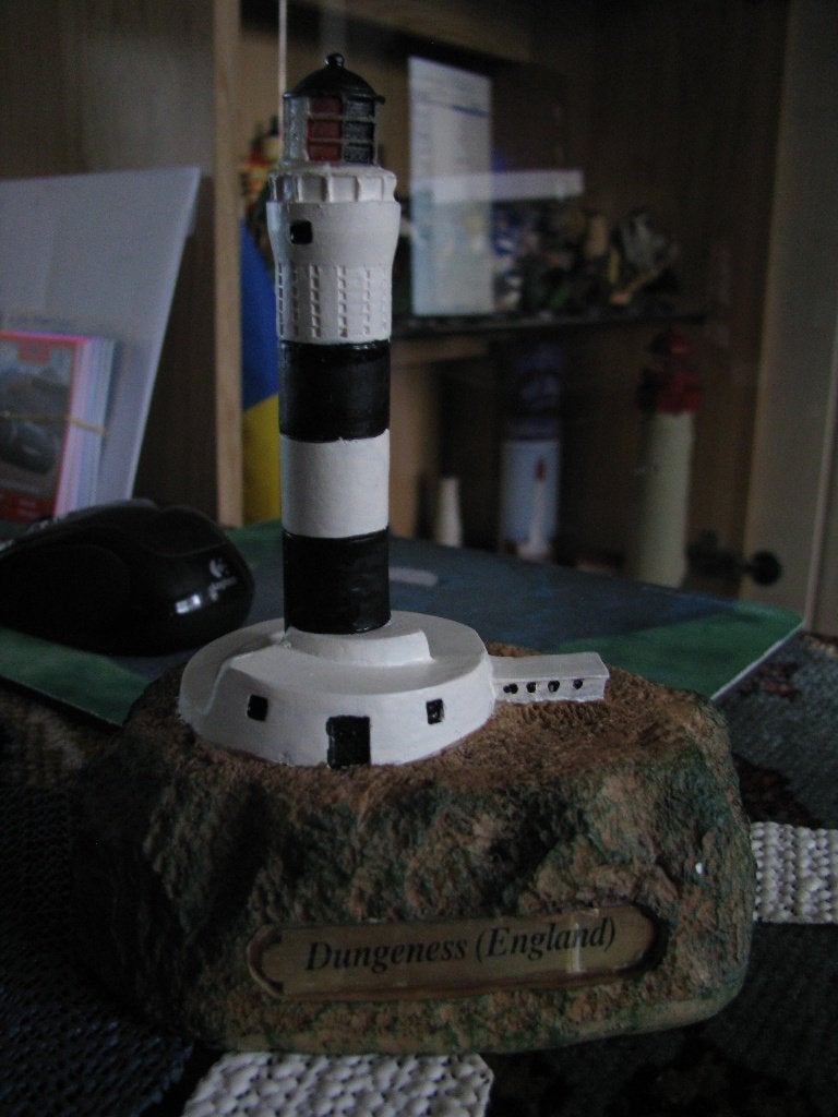 vuurtoren beeldje UK - Dungeness lighthouse lecturama, Ophalen of Verzenden, Zo goed als nieuw, Schaalmodel