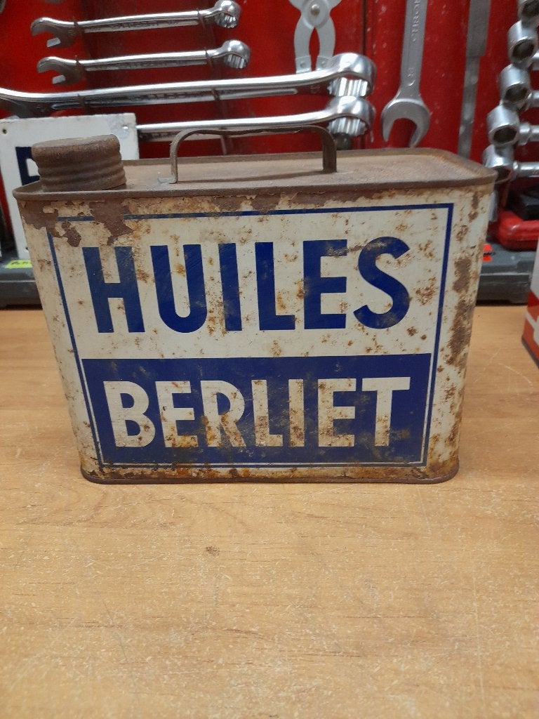 ancien bidon huile vide berliet boite vitesses hvi 90, Envoi, Utilisé, Autres types