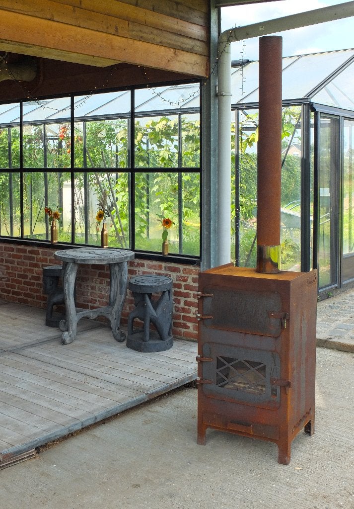 CortenStaal Hout Pizzaoven-MetAflame bij Techniekwinkel, Ophalen, Nieuw, Andere