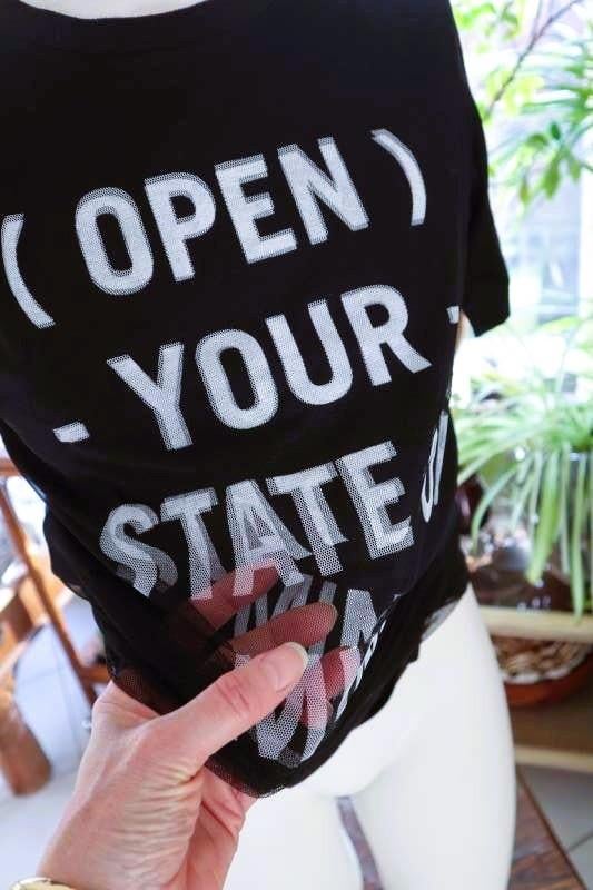 bijzonder dubbel slogan T-shirt, Zwart, Nieuw, Ophalen of Verzenden, Korte mouw