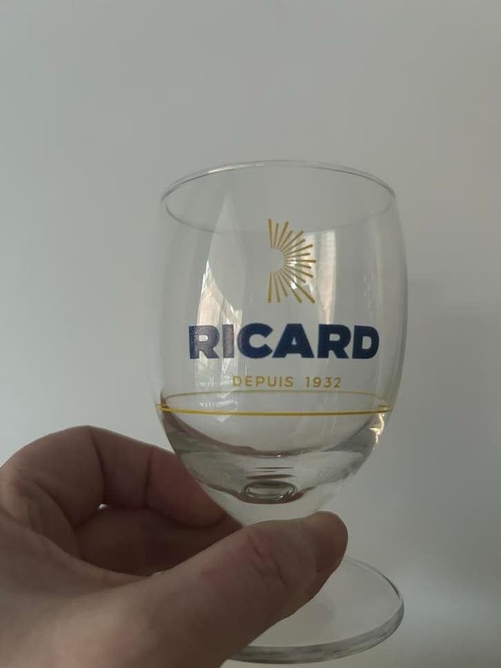 Glazen Ricard, Ophalen, Nieuw