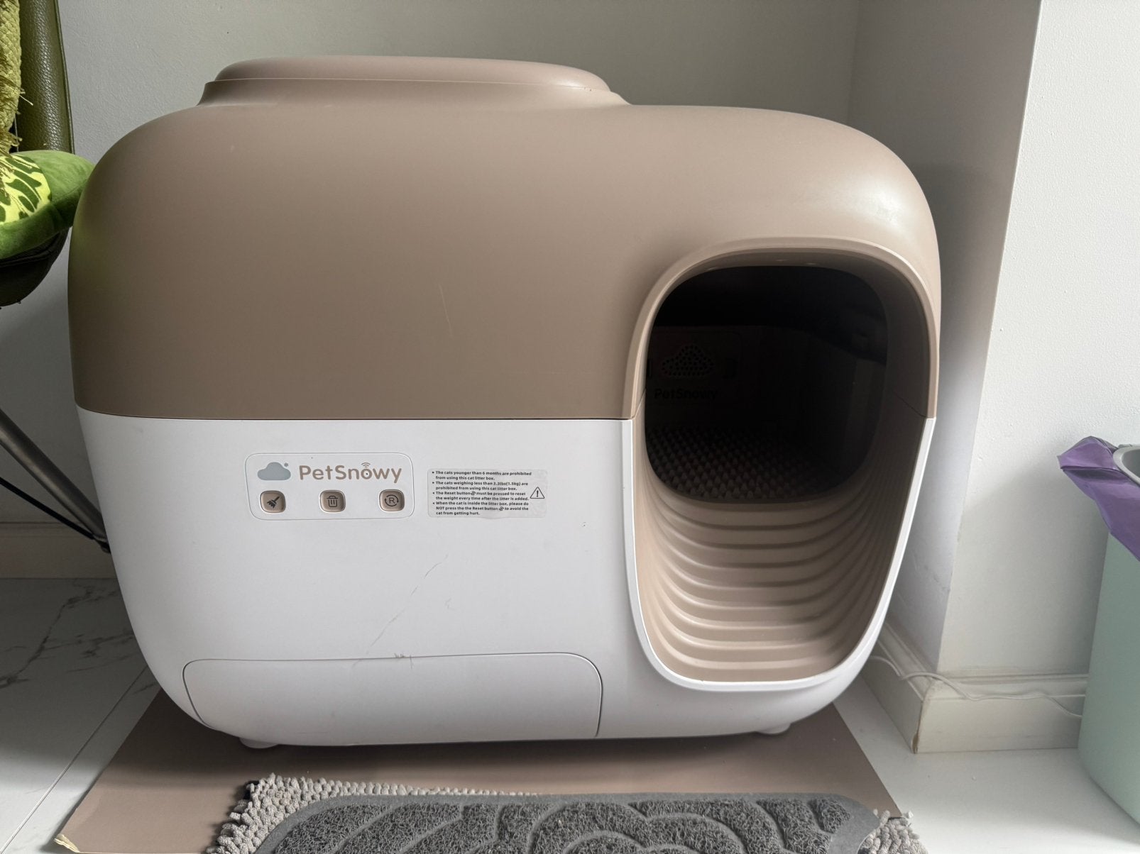 Petsnowy automatische kattenbak, Animaux & Accessoires, Bacs à litière, Enlèvement, Comme neuf