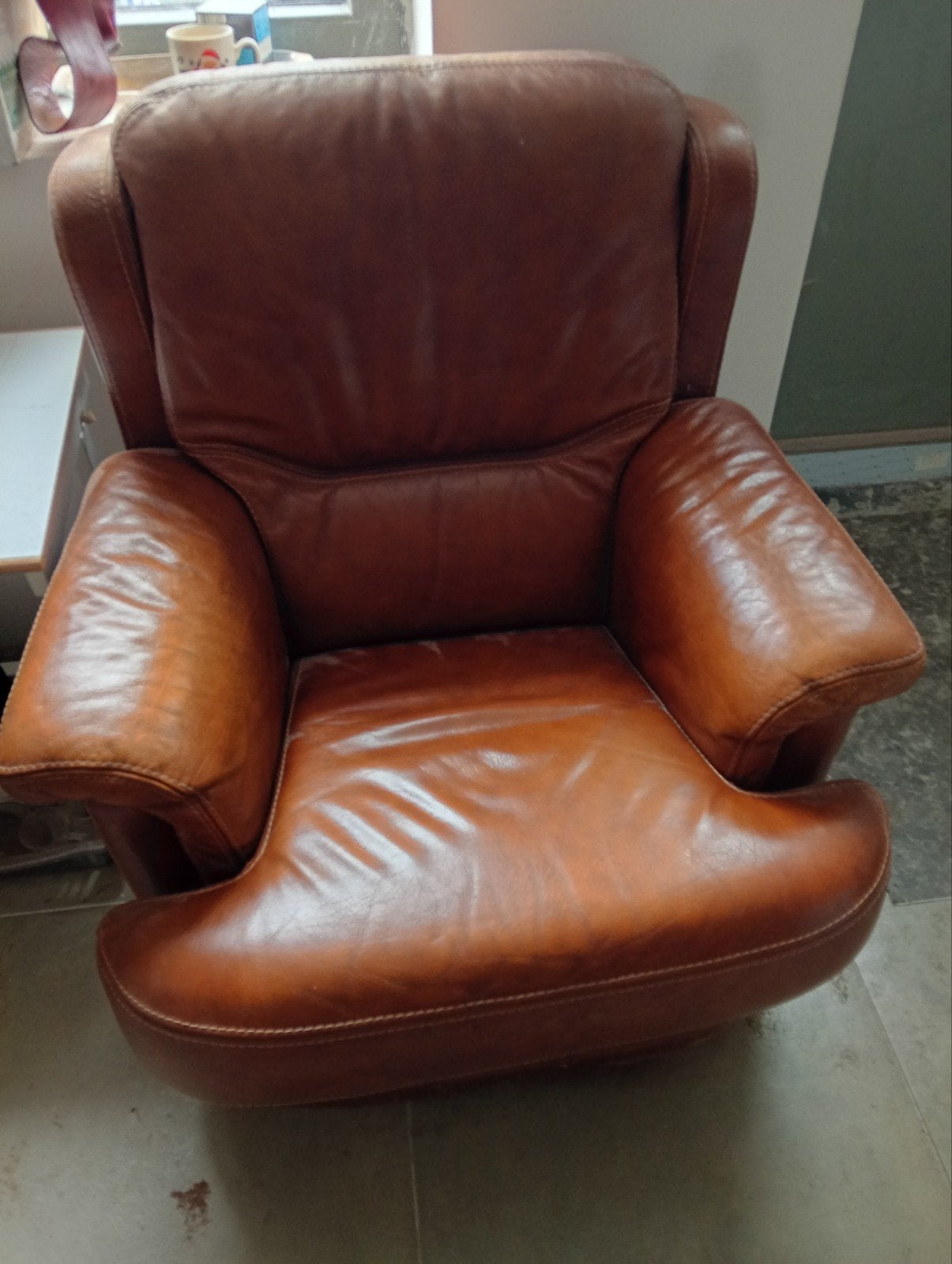 Fauteuils (Charleroi), Maison & Meubles, Enlèvement, Cuir