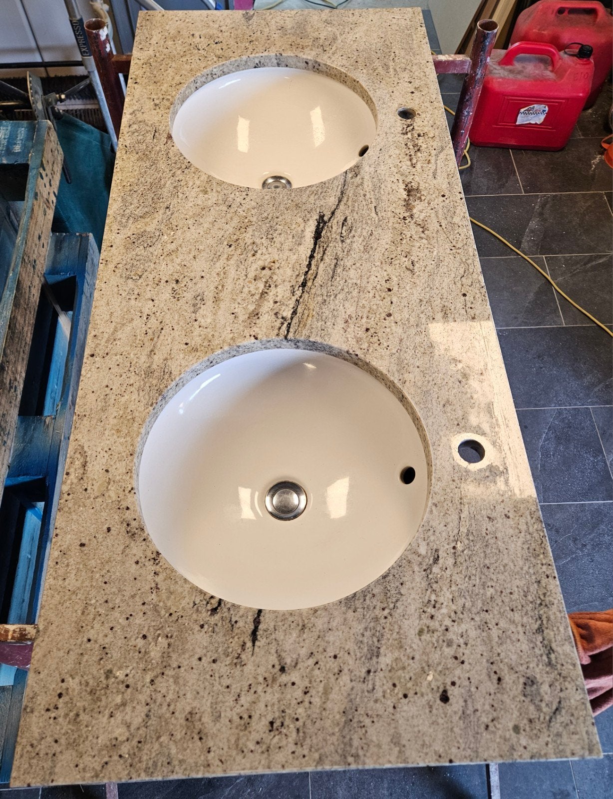 evier salle de bain, Maison & Meubles, Lavabo ou Évier, 100 à 150 cm, Enlèvement, Utilisé