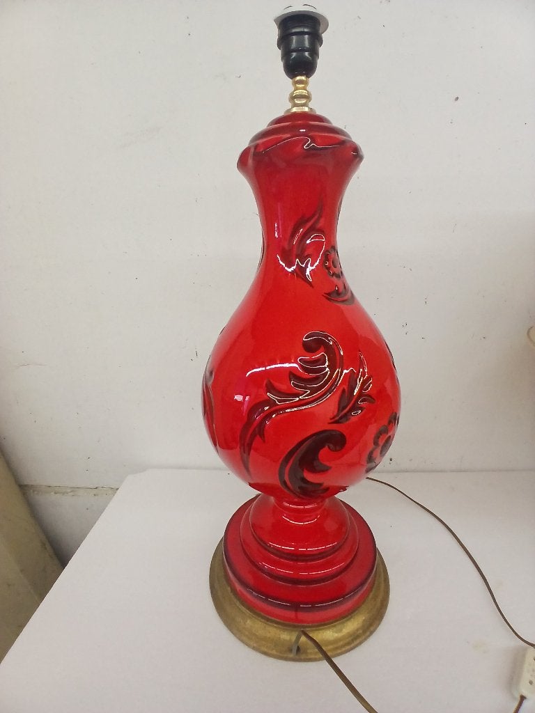 Lampe, Maison & Meubles, Lampe d'ambiance, 60 cm, Rouge, Comme neuf