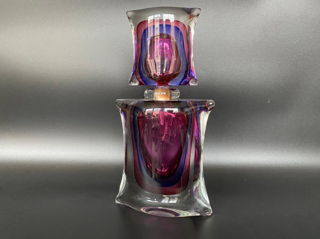 Grote Murano parfumfles Luigi Onesto, Verzamelen, Ophalen of Verzenden, Zo goed als nieuw, Parfumfles