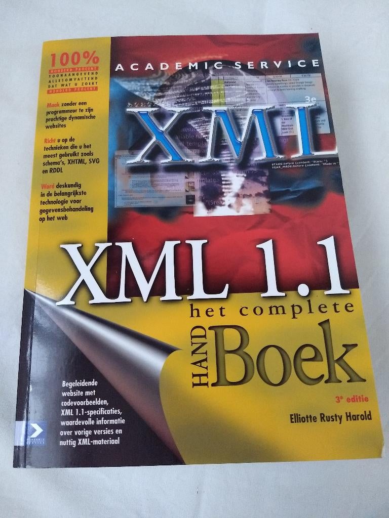 Het complete HANDBoek - XML 1.1, Livres, Enlèvement ou Envoi, Comme neuf, Langage de programmation ou Théorie