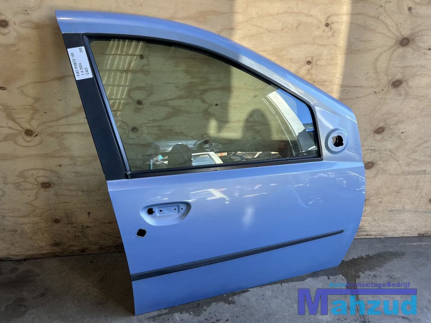 FIAT PUNTO 2 188 blauw rechts voor deur 2002-2005, Gebruikt, Deur, Stellantis Europe S.p.A., Info@stellantis.com