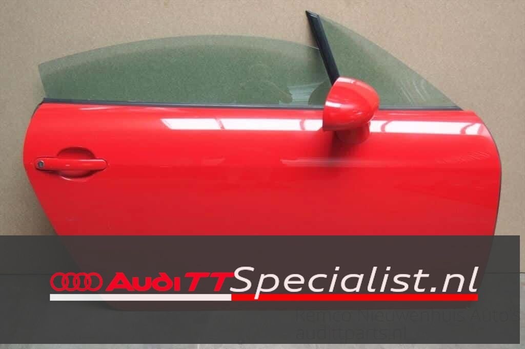 Rechter voor portier rood Audi TT Coupe, Ophalen, Gebruikt, -, Deur
