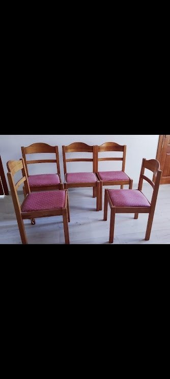 Chaise, Rouge, Enlèvement, Bois, Cinq, Six Chaises ou plus