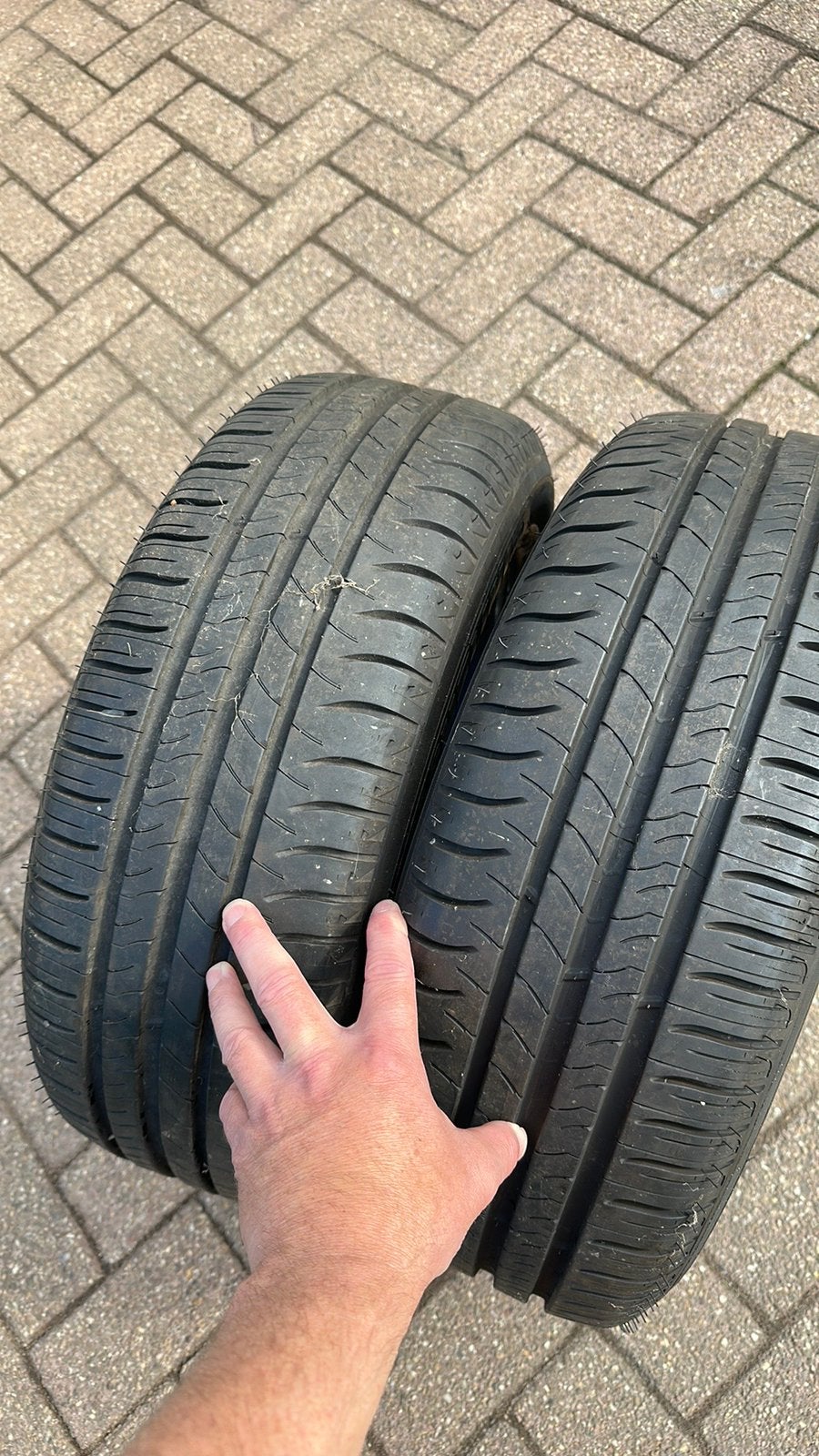 Banden Michelin 195/60 / 15, Auto-onderdelen, Banden en Velgen, Ophalen, Band(en)