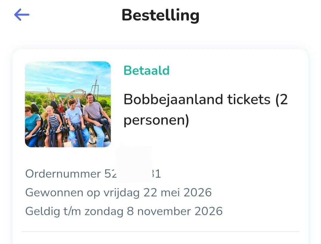 2 TICKETS Bobbejaanland  50€, Tickets & Billets, Deux personnes, Ticket ou Carte d'accès