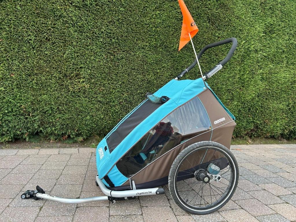 Fietskar, Fietsen en Brommers, Fietsaccessoires | Aanhangwagens en Karren, Ophalen, Gebruikt, Croozer, Kinderkar