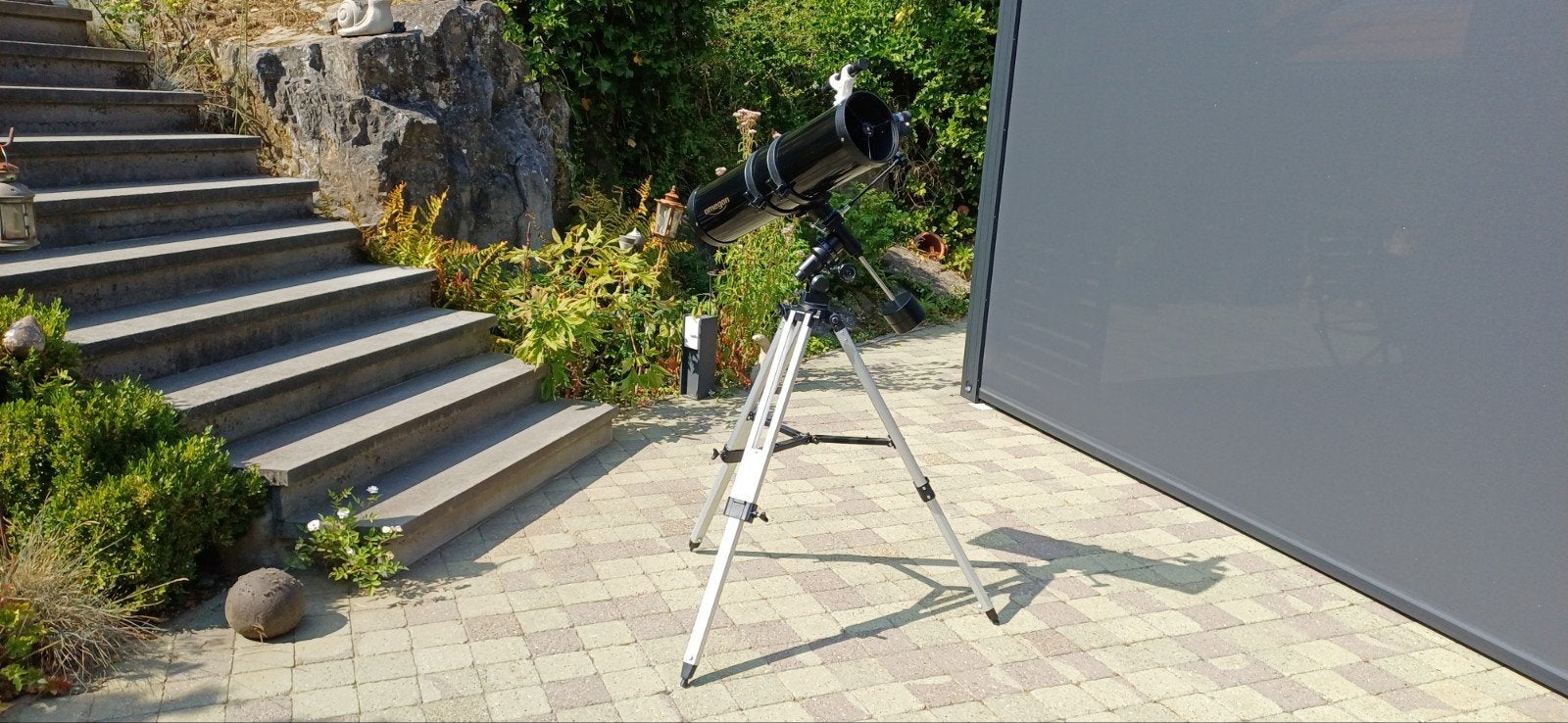 telescope omegon 150/750, TV, Hi-fi & Vidéo, Matériel d'optique | Télescopes, Enlèvement, Utilisé, 80 à 200 mm, Télescope réflecteur (miroirs)