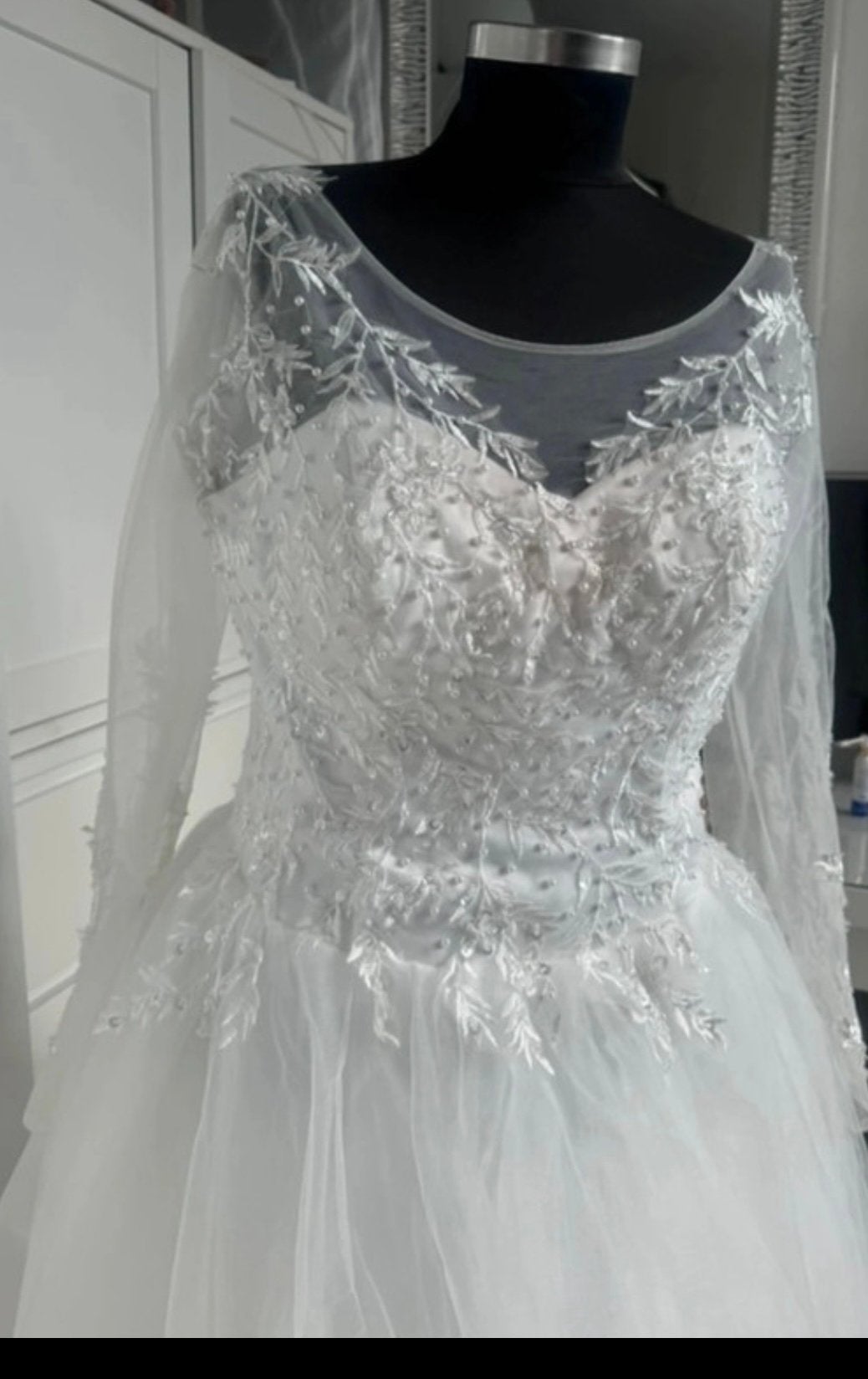 bruidsjurk allen / uur gebruikt zeer proper, Kleding | Dames, Trouwkleding en Trouwaccessoires, Ophalen, Zo goed als nieuw