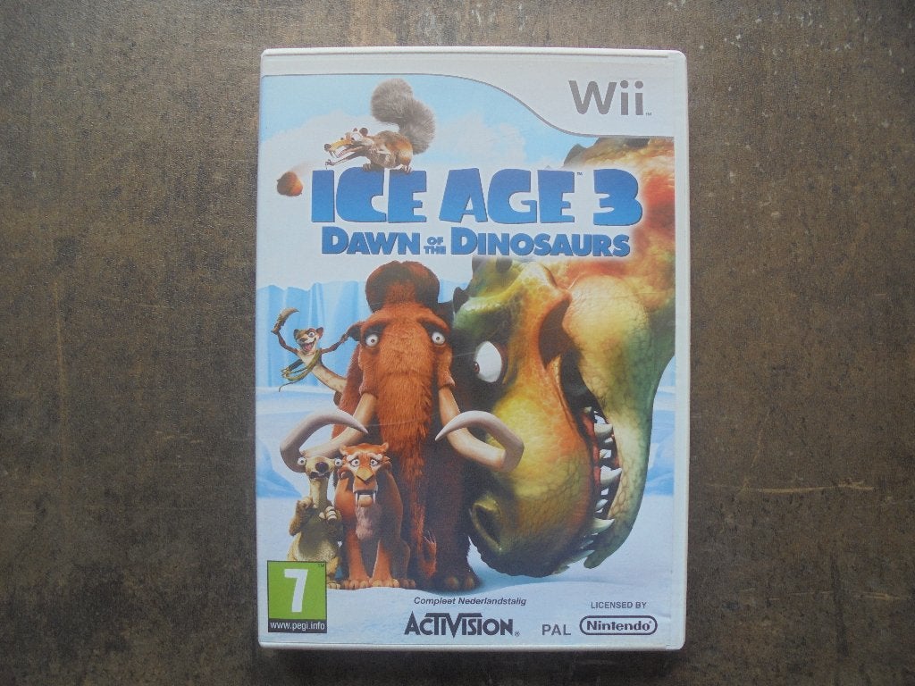 Ice Age 3 Dawn Of The Dinosaurs voor Wii (zie foto's), Consoles de jeu & Jeux vidéo, Enlèvement ou Envoi, 1 joueur, À partir de 7 ans