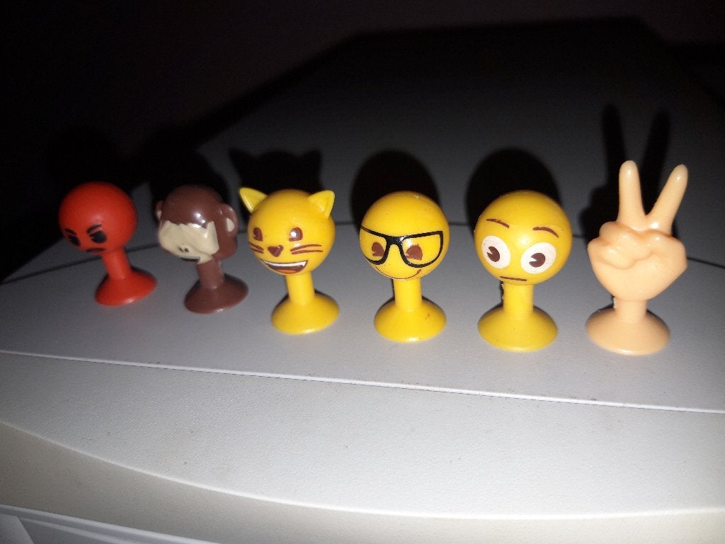 Emoji 2019 Wikki, Nerdy, Kitty Cat, Supa-mad, MR Hide ruilen, Verzamelen, Aldi, Ophalen