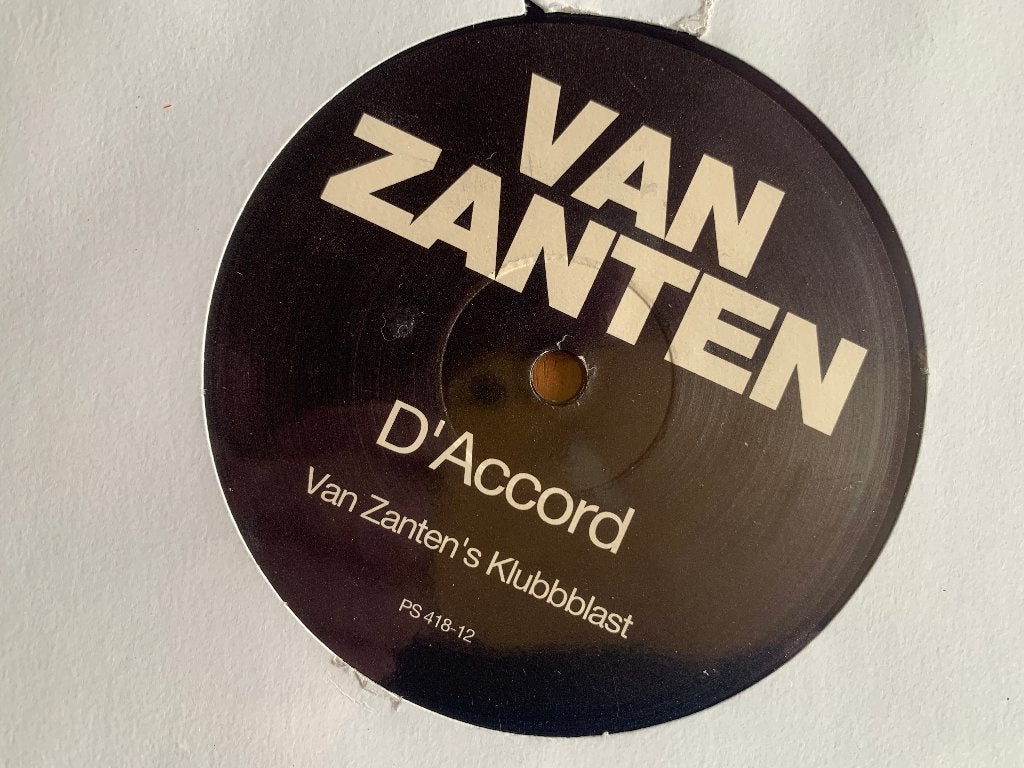 Van Zanten – D'Accord, CD & DVD, Vinyles | Dance & House, Enlèvement ou Envoi