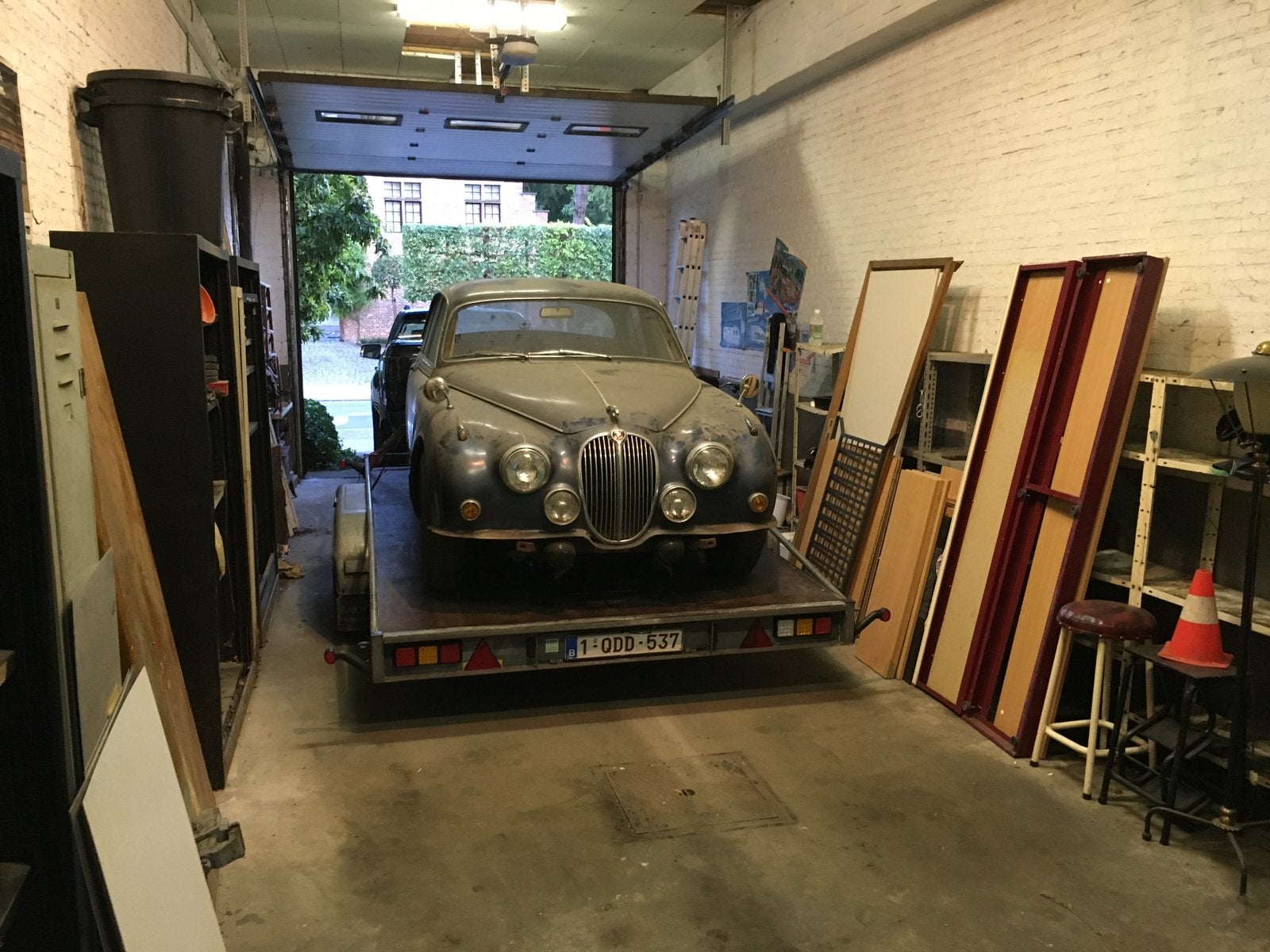 Jaguar Mk2 2.4l Project wagen. Staat meer dan 30 jaar stil., Auto's, Particulier, Te koop, Benzine