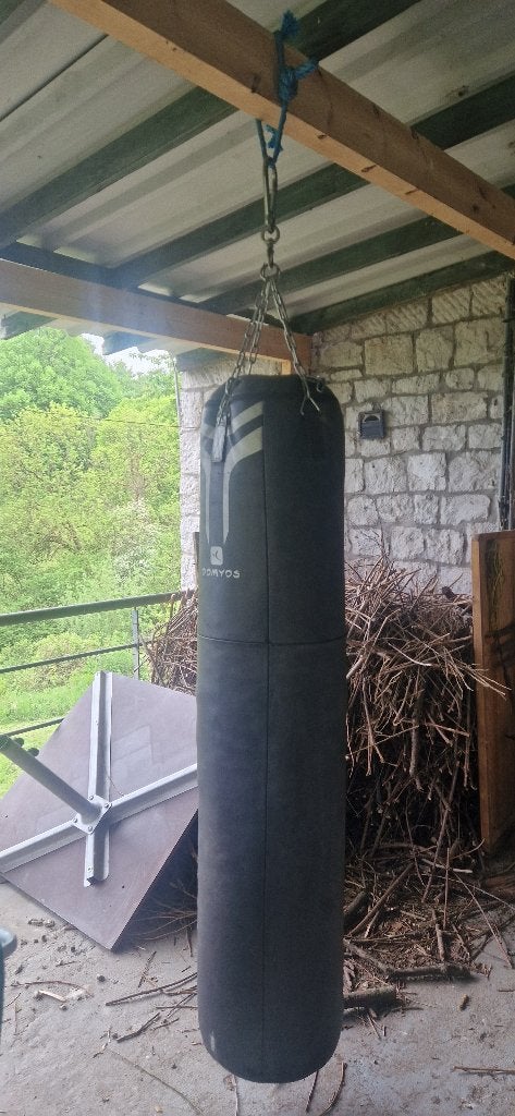 Sac de boxe cuir 150cm, Enlèvement, Utilisé, Sac de boxe