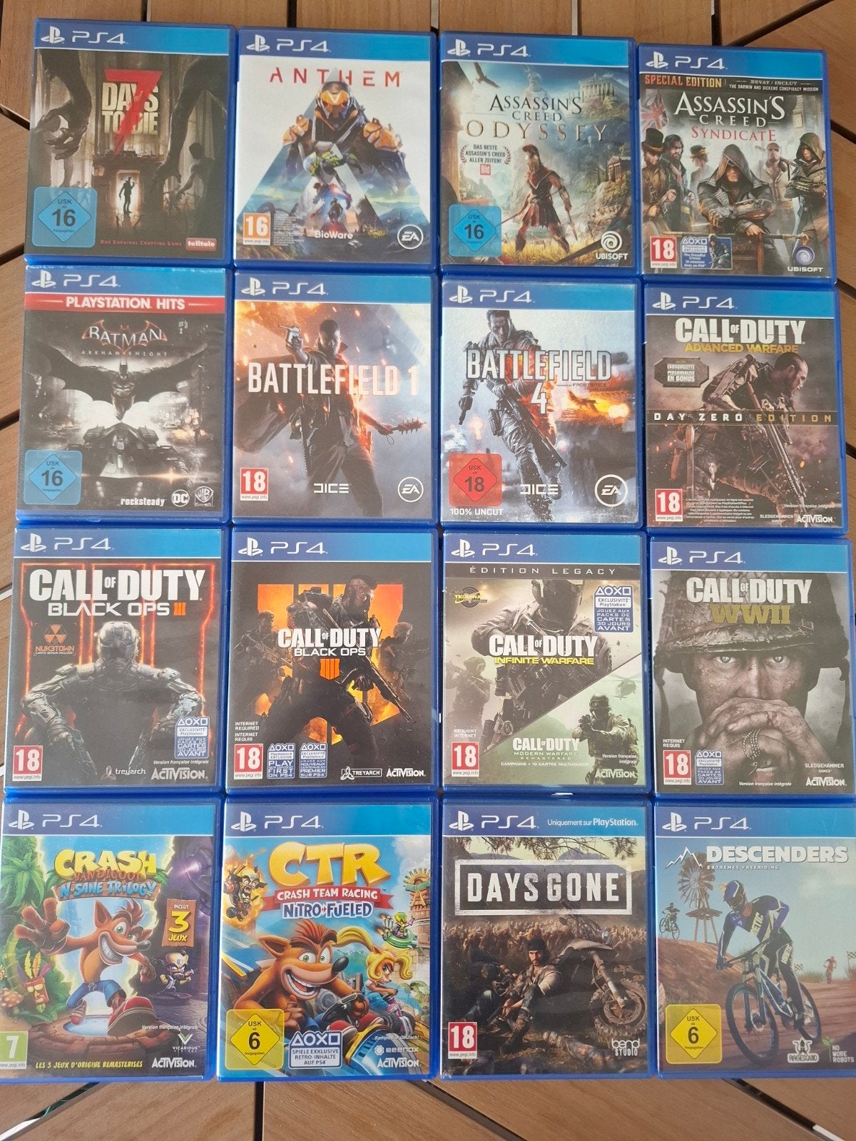 Collection de jeux PS4, Consoles de jeu & Jeux vidéo, Jeux | Sony PlayStation 4, Enlèvement ou Envoi