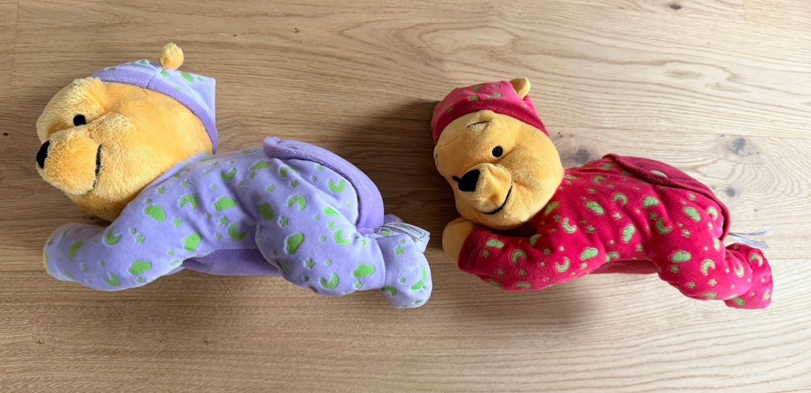 Glow in the Dark knuffels van Winnie de Pooh, Disney, Ophalen of Verzenden, Zo goed als nieuw, Middelgroot (20 tot 80 cm)
