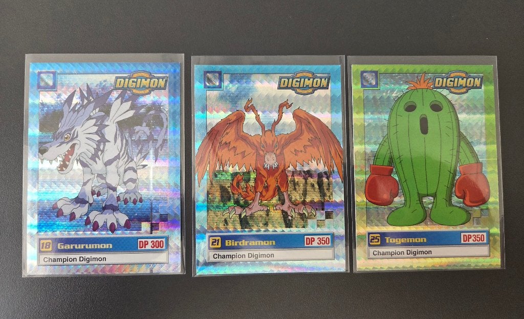 Digimon Kaarten & Stickers Lot (1999/2000) – Incl. 3 Holo's, Ophalen of Verzenden, Zo goed als nieuw, Meerdere kaarten, Foil