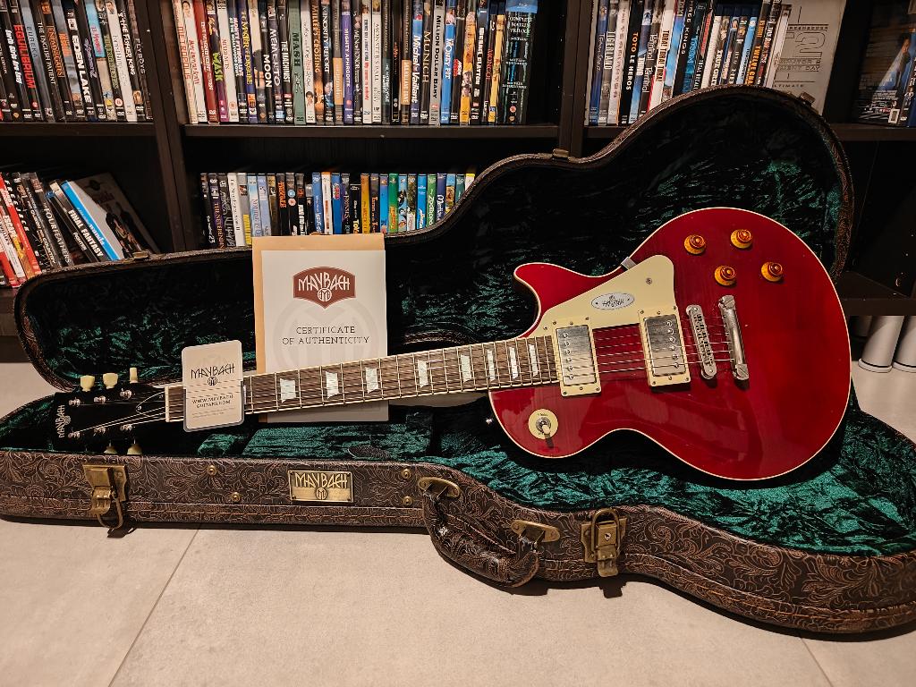 Maybach Lester '59 Wild Cherry, Musique & Instruments, Instruments à corde | Guitares | Électriques, Enlèvement, Comme neuf, Solid body