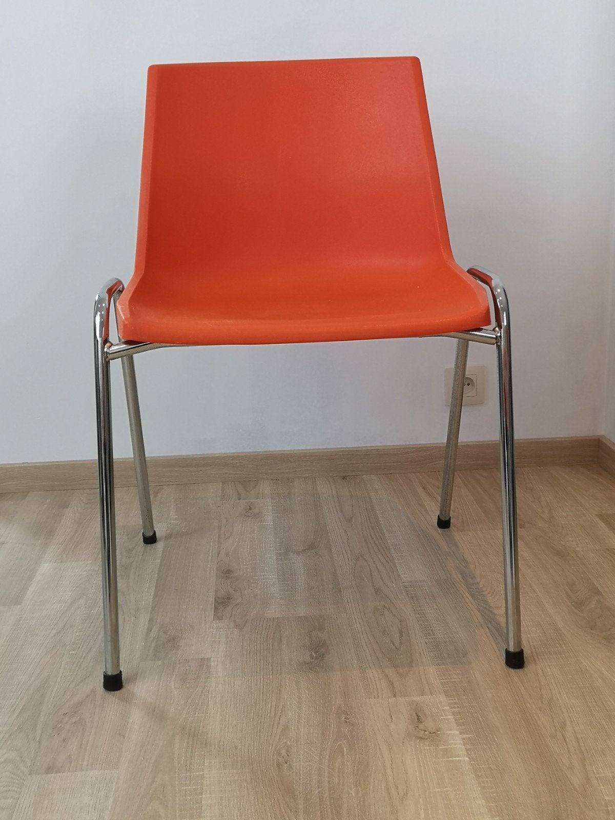 Vintage oranje kuipstoelen, Ophalen of Verzenden, Zwart, Kunststof
