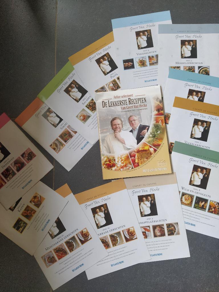 boek: onze chef Geert van Hecke + de lekkerste recepten, Boeken, Kookboeken, Ophalen of Verzenden, Zo goed als nieuw