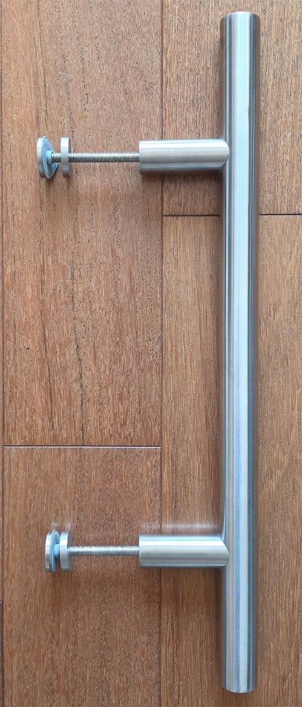 Deurgreep voordeur, Ophalen, Gebruikt, Inox, Klink of Kruk