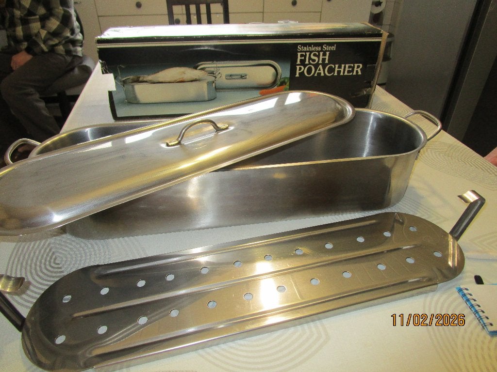 vis kookpot inox, Ophalen, Gebruikt, Inox