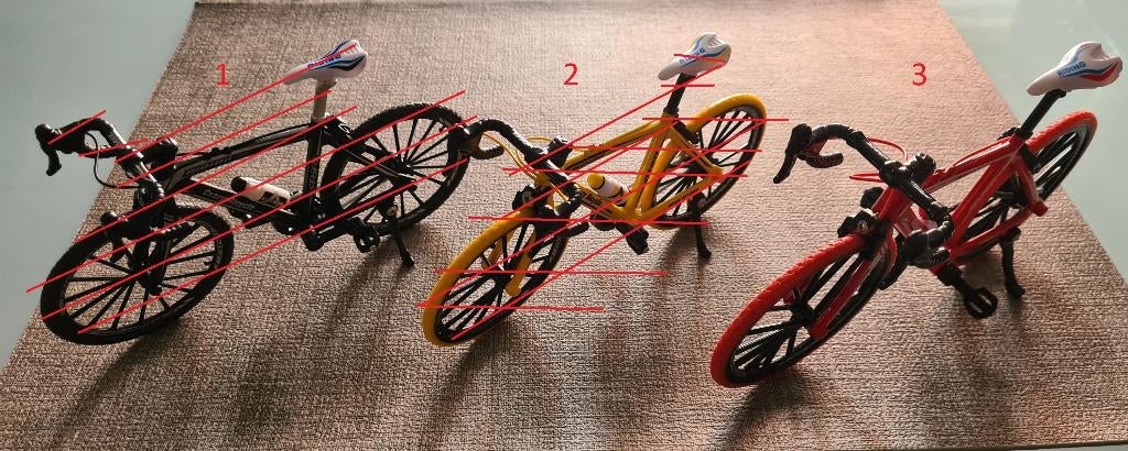 Vélos de route miniatures - VTT - Vélo de triathlon - BMX, Vélos & Vélomoteurs, Vélos | Vélos de course, Neuf, Enlèvement ou Envoi