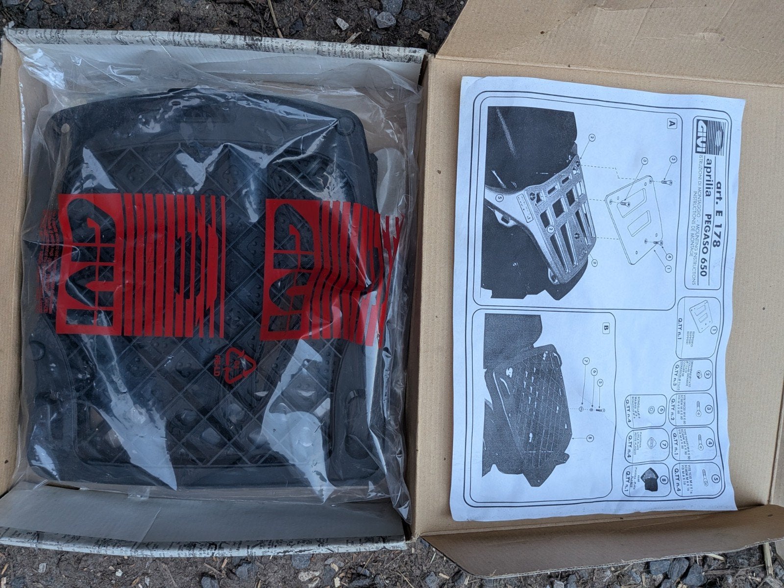 Support top case scooter Aprilia pegaso 650, Aprilia