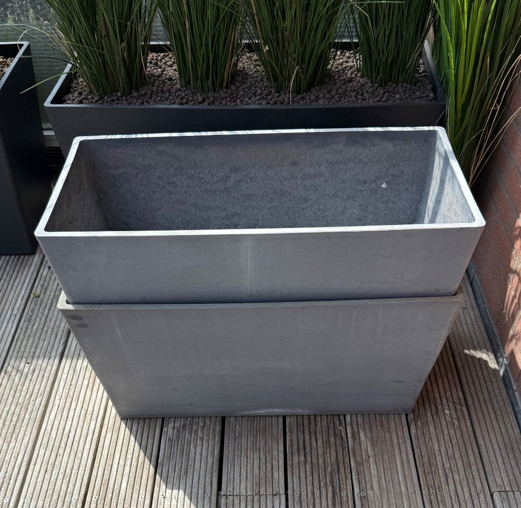 3 Ecopots bloembakken, Tuin en Terras, Ophalen, Kunststof, Zo goed als nieuw, 60 tot 100 cm
