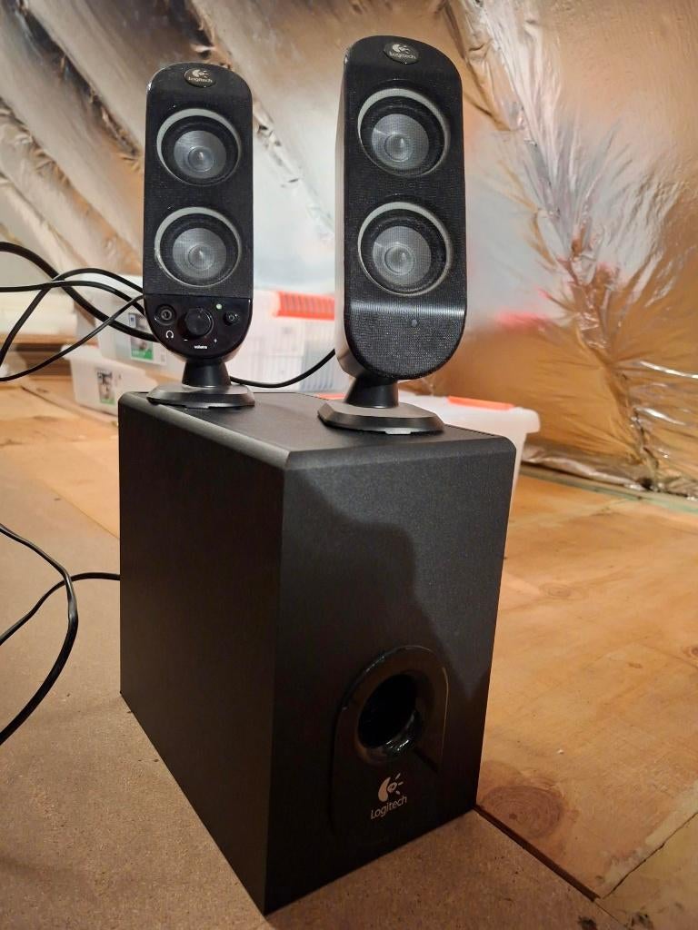 Logitech X-230 speakerset, Audio, Tv en Foto, Luidsprekerboxen, Ophalen, Gebruikt, Overige typen, Overige merken