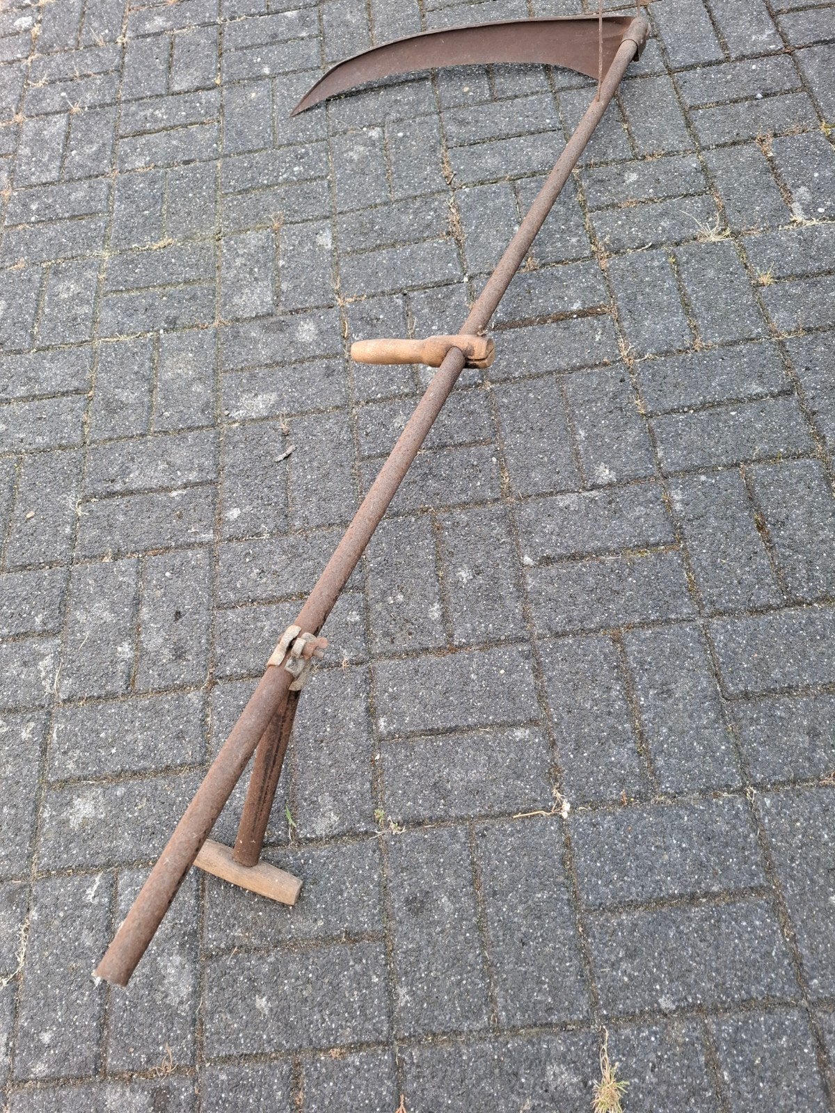 Vintige oude zeis, Jardin & Terrasse, Outils à main, Enlèvement, Faux