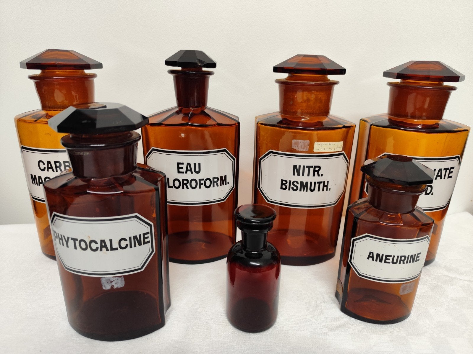 Très bel ensemble de flacons de pharmacie anciens., Antiquités & Art, Enlèvement ou Envoi