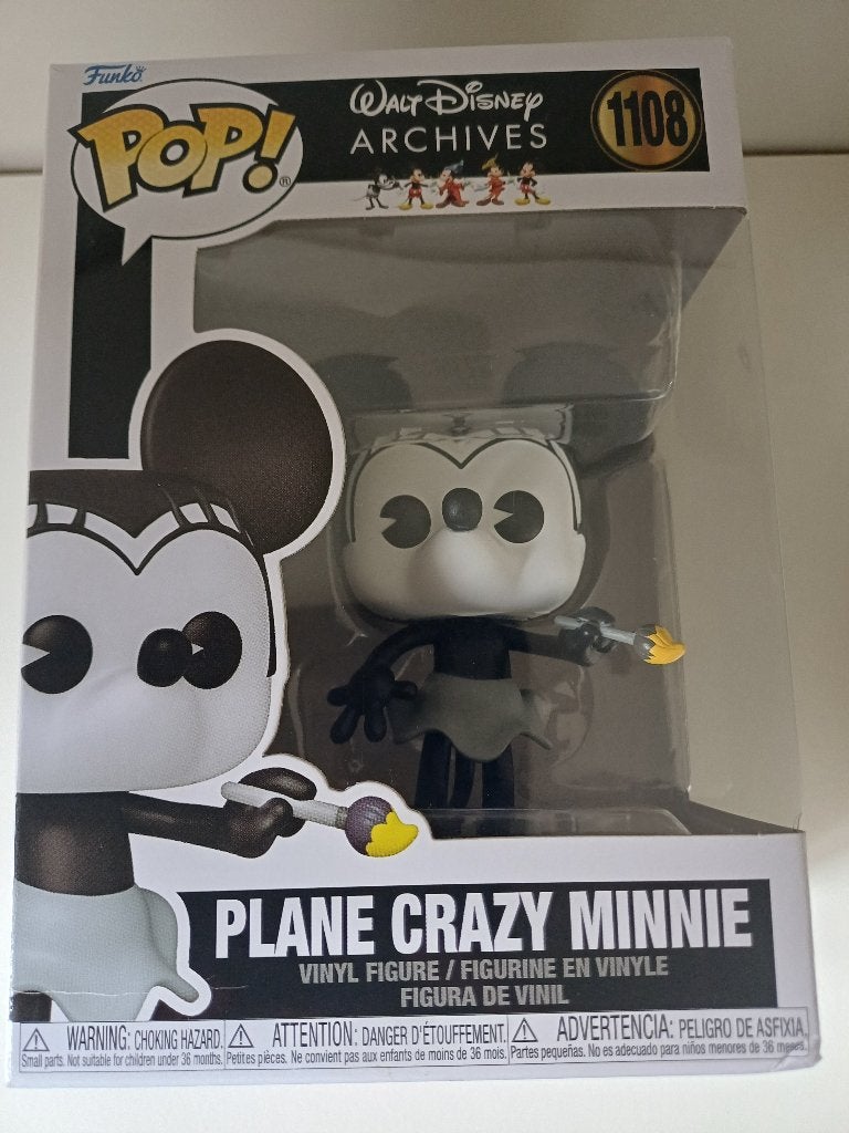 Funko pop Crazy plane Minnie, Enlèvement, Autres personnages, Comme neuf, Statue ou Figurine