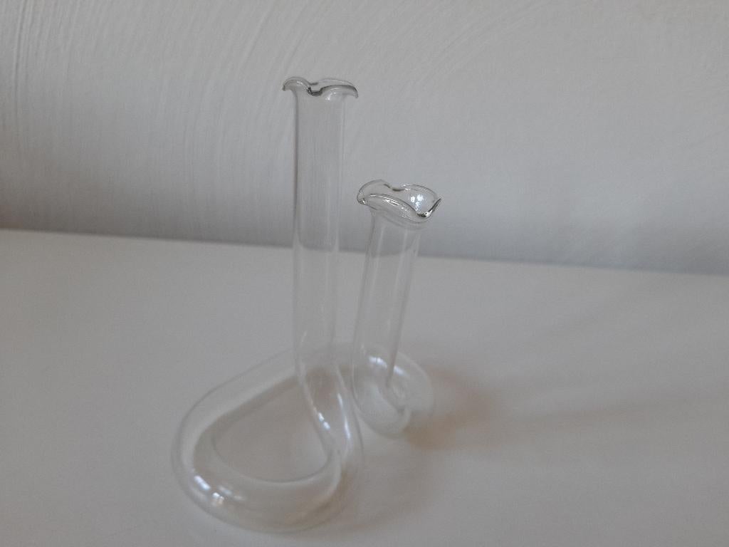 Antiek - glas, dubbele buis, Ophalen of Verzenden