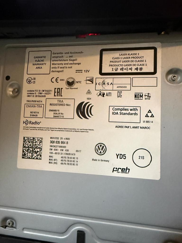 Volkswagen Discover Media MIB2 module PLUG&PLAY, -, Utilisé, -, -