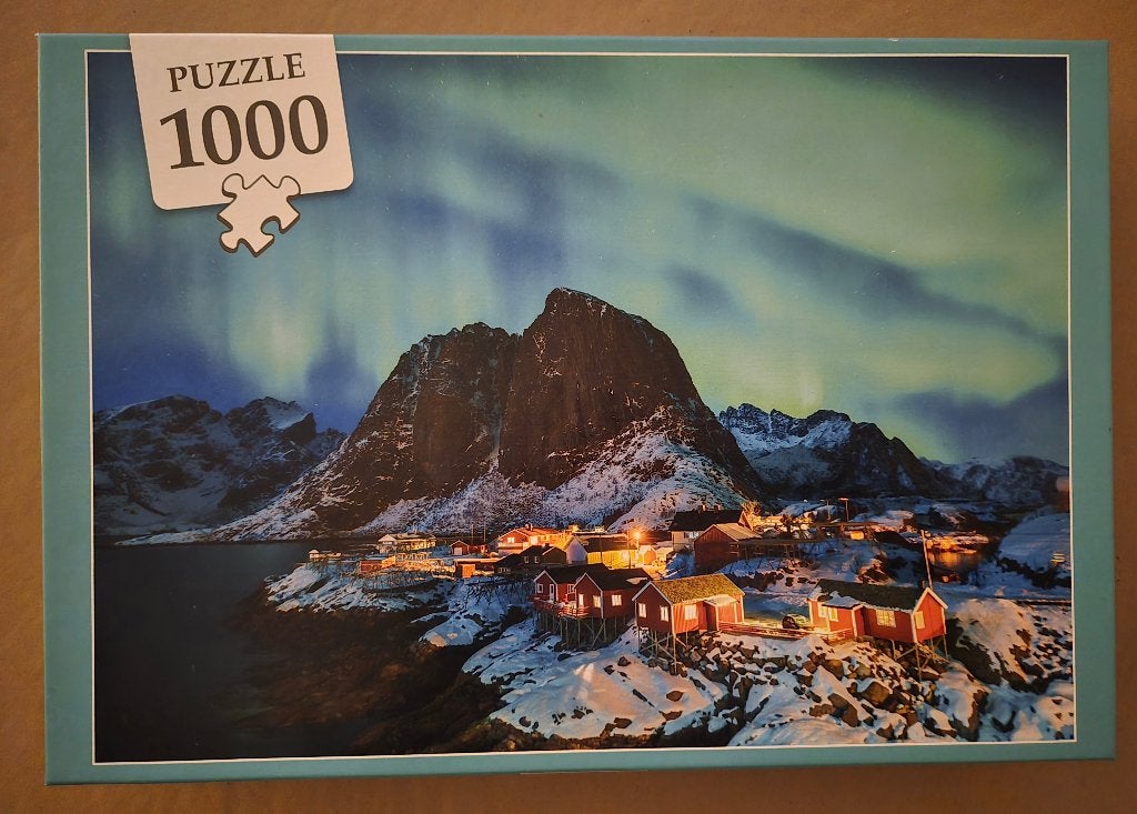 Puzzel 1000 1.000st.“Noorderlicht”, Ophalen of Verzenden, 500 t/m 1500 stukjes, Zo goed als nieuw, Legpuzzel