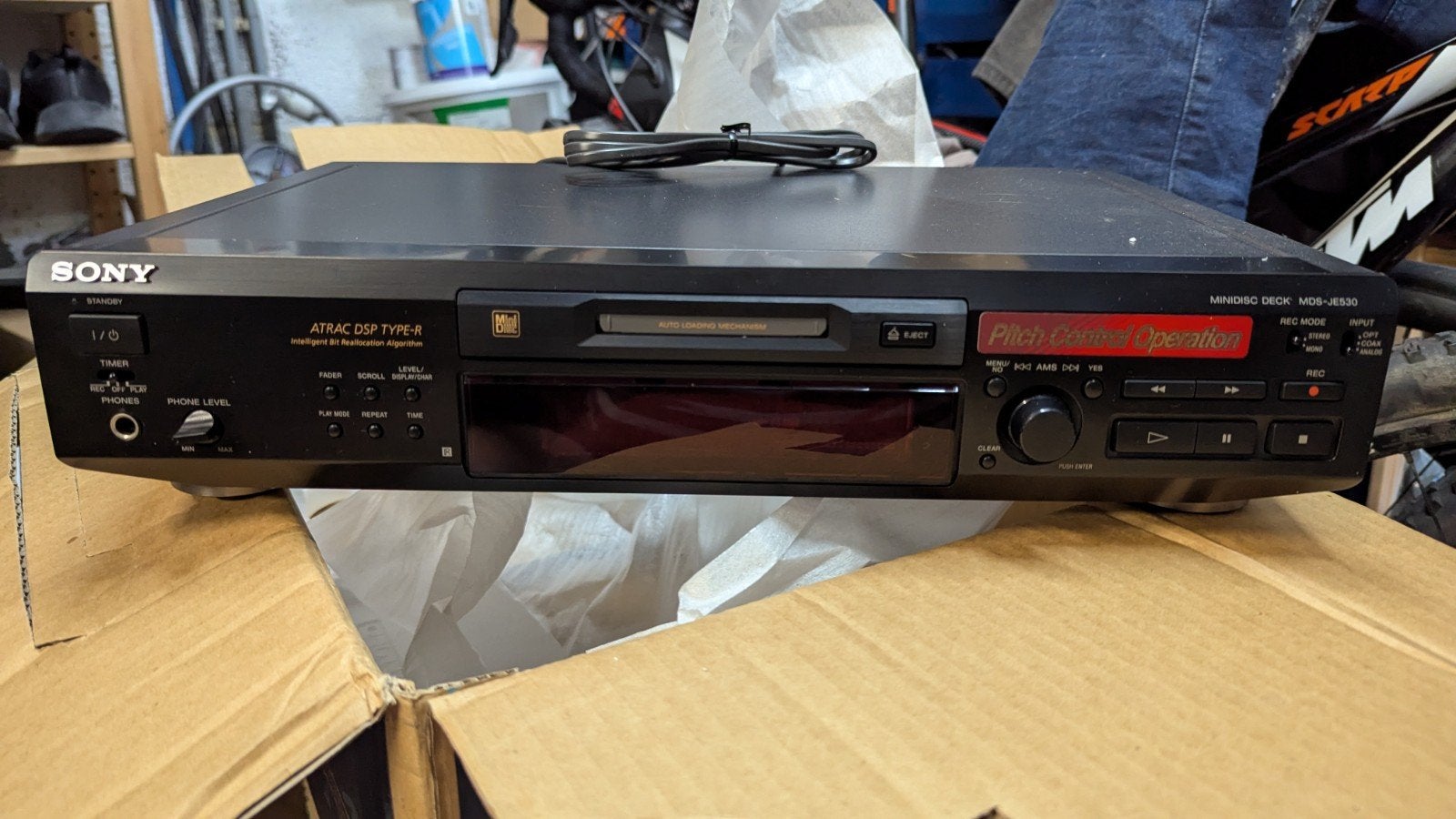 sony MDS-JE530 Mini disc deck/recorder, Enlèvement