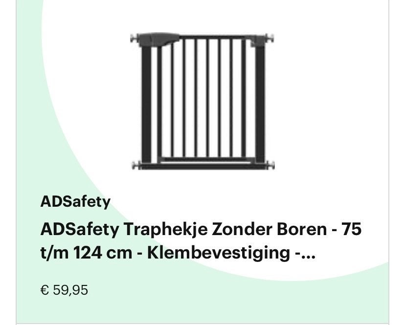 Traphekje (extra breed), Kinderen en Baby's, Ophalen, Aluminium, Zo goed als nieuw, 115 cm of meer