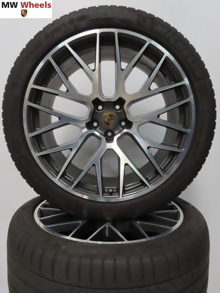 Originele Porsche Macan RS Spyder 21 inch velgen zomerbanden, Auto-onderdelen, Gebruikt, -, 265 mm, -