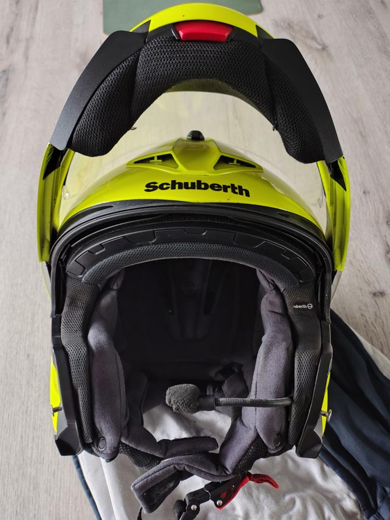 Schuberth C3 Pro met Scala Intercom, Motoren, Kleding | Motorhelmen, Ophalen of Verzenden